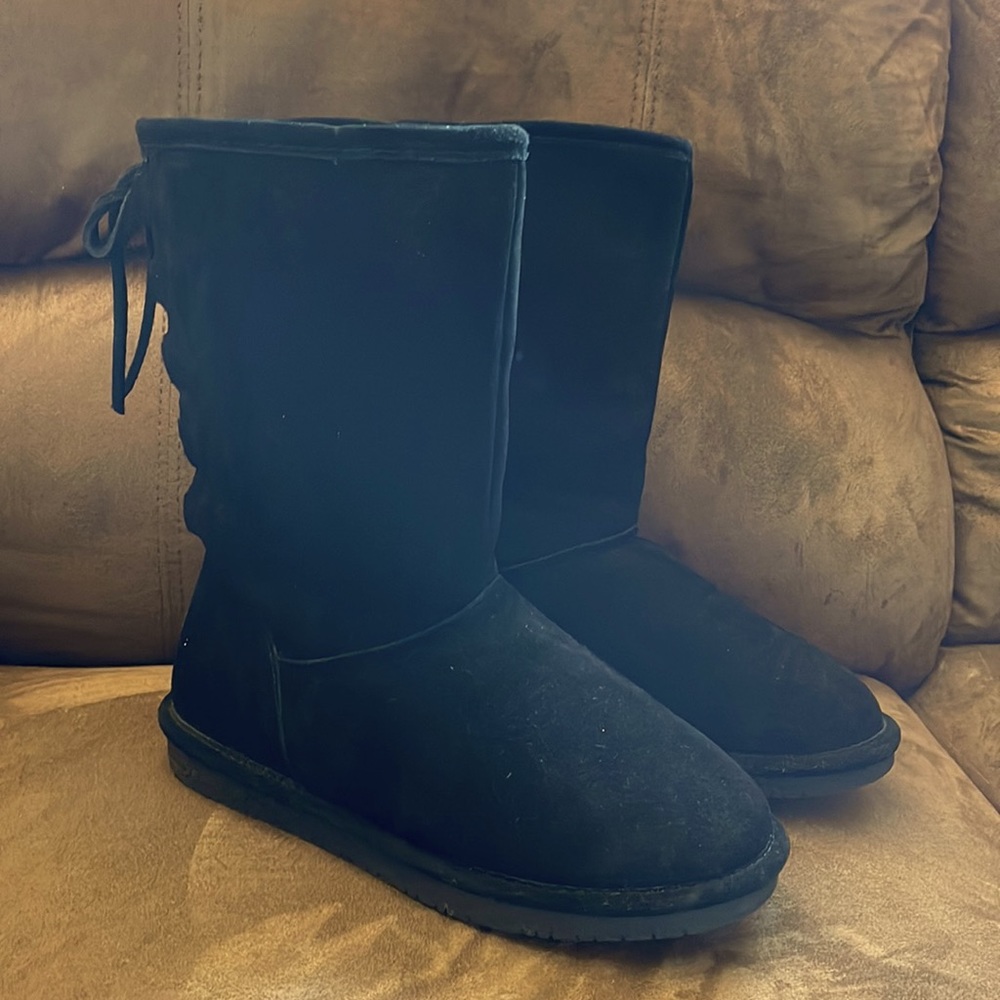 BearPaw Black Winter Boots